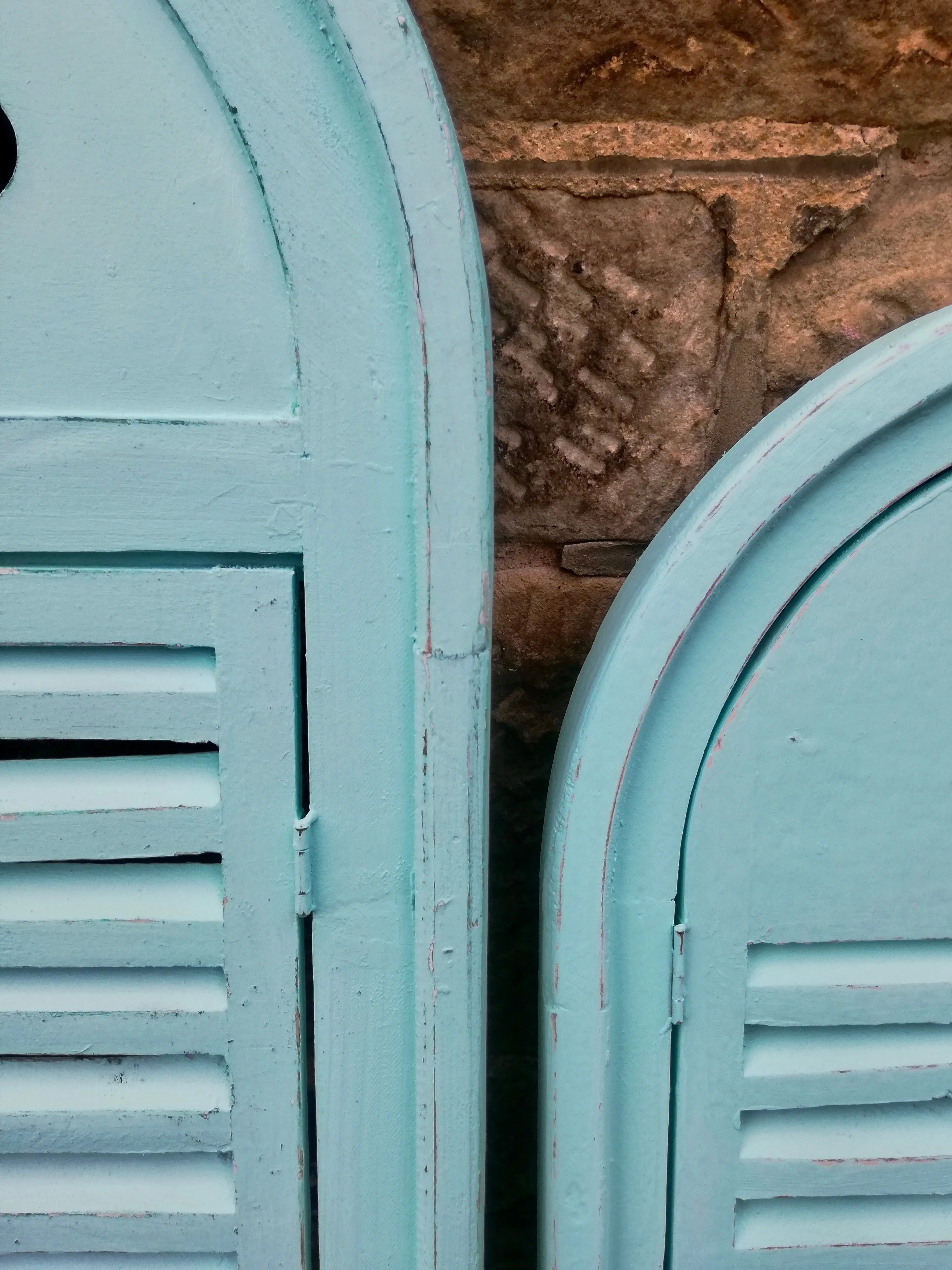 Commission for Claire 2 painted shutter mirror frames