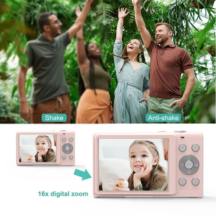 DC402 2.4 inch 44MP 16X Zoom 2.7K Full HD Digital Camera Children Card Camera, UK Plug