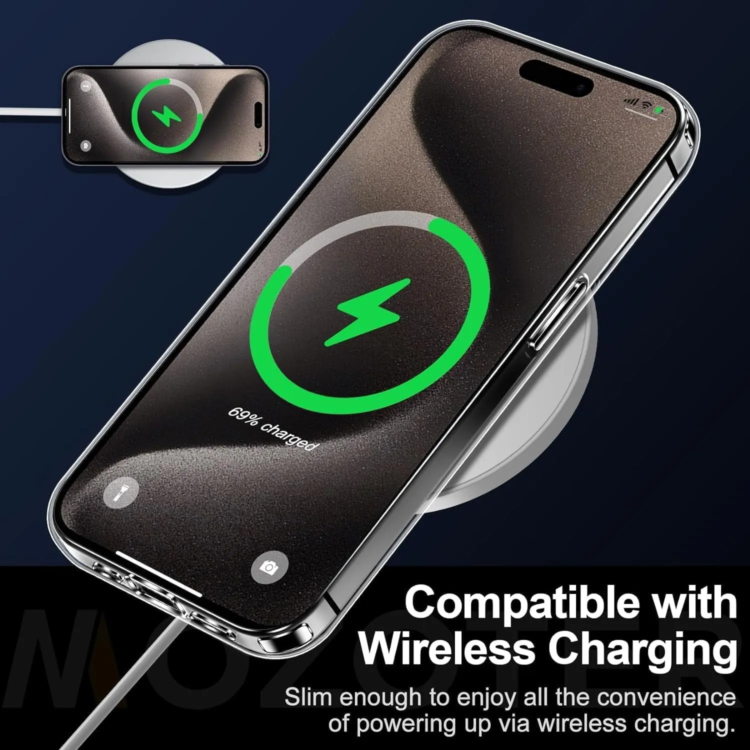 Entronix Case Heavy Duty Transparent Case Designed for Apple iPhone 14 Clear with 2 Screen Protector and Camera Lens, Shockproof Dropproof Slim Case