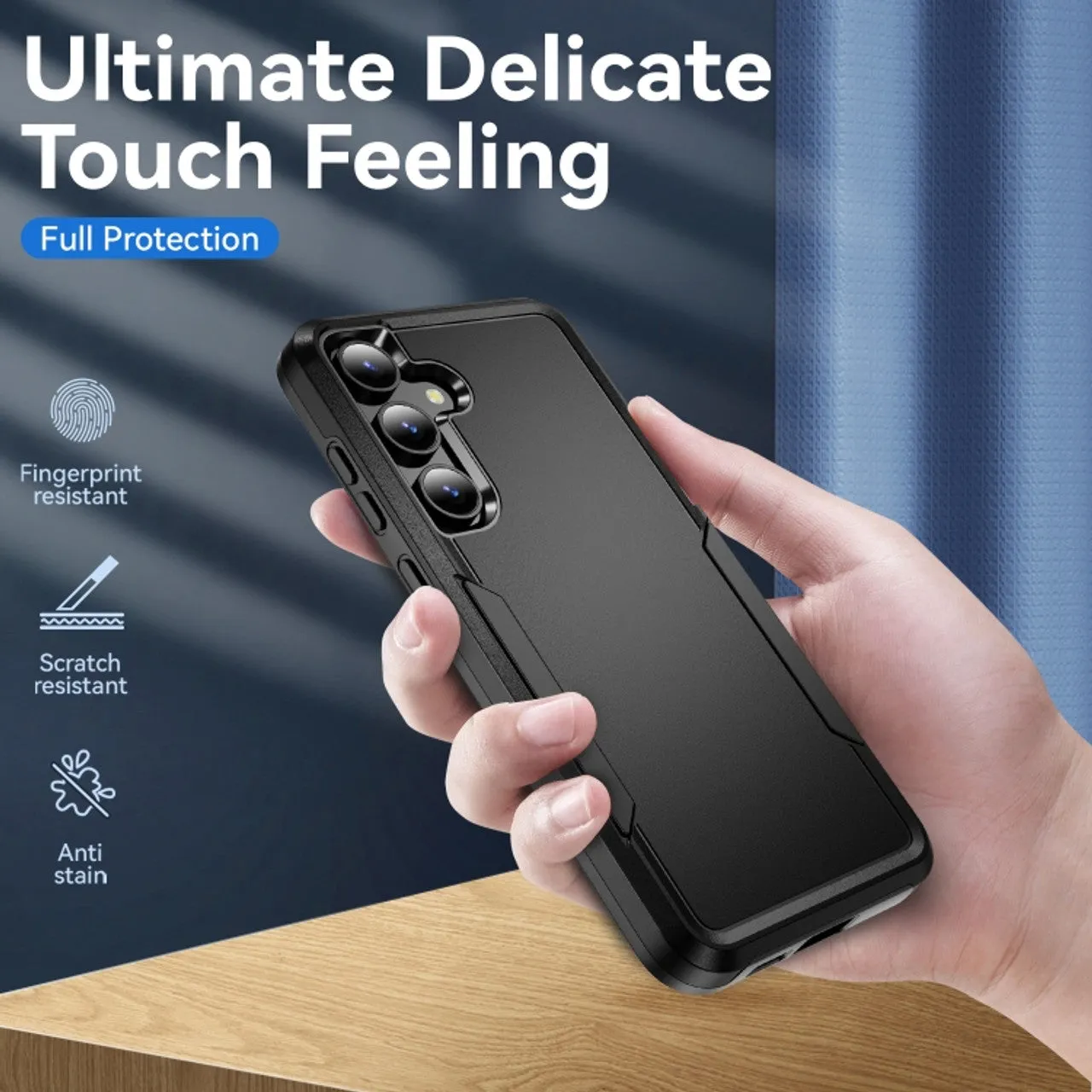 Entronix Heavy Duty Case Designed for Samsung Galaxy A14 Case with 2 Pack Tempered Glass Screen Protector, Shockproof Dropproof Anti-Scratch Case