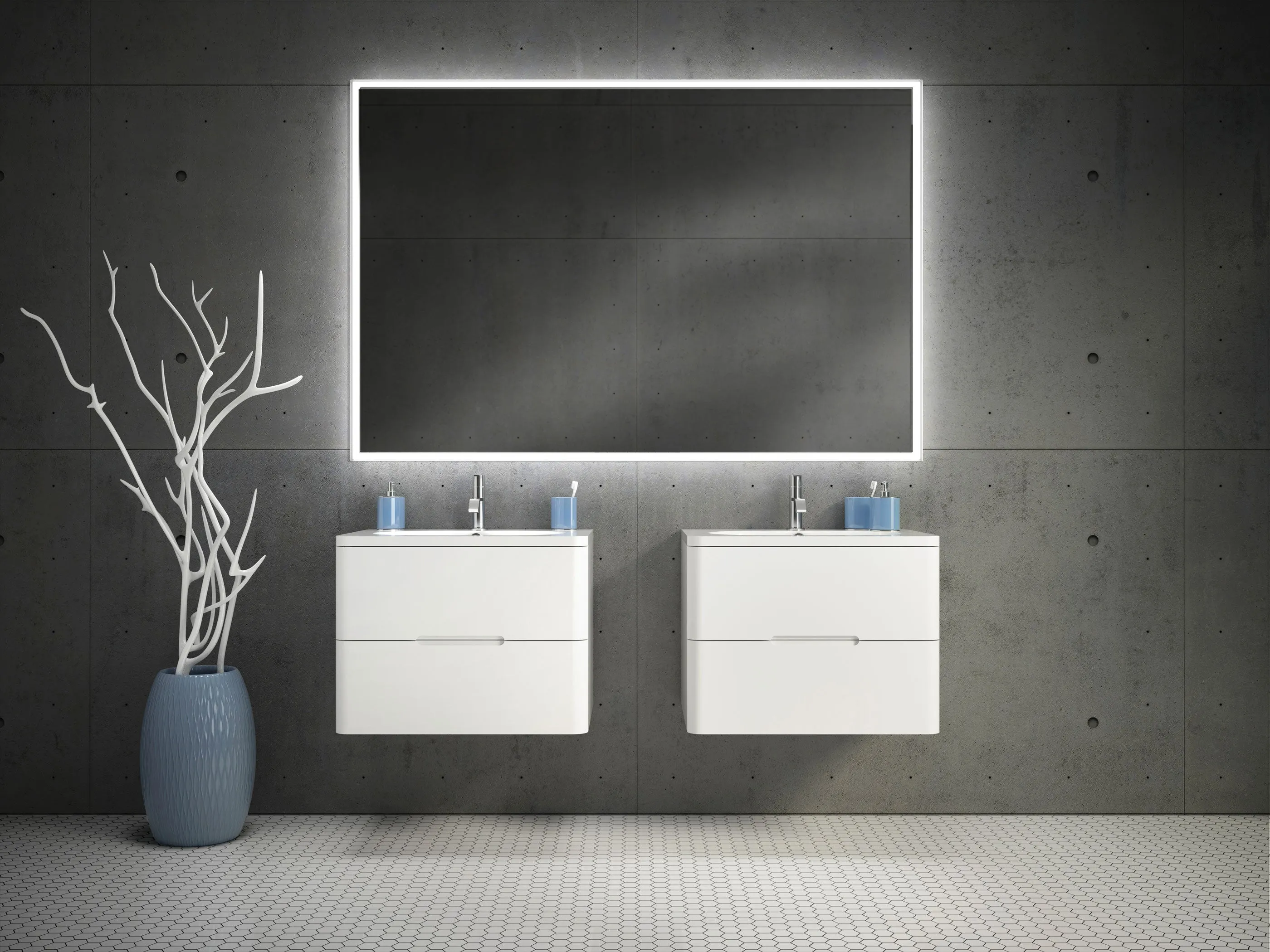 Fleurco Luna Halo LED Lighted Mirror