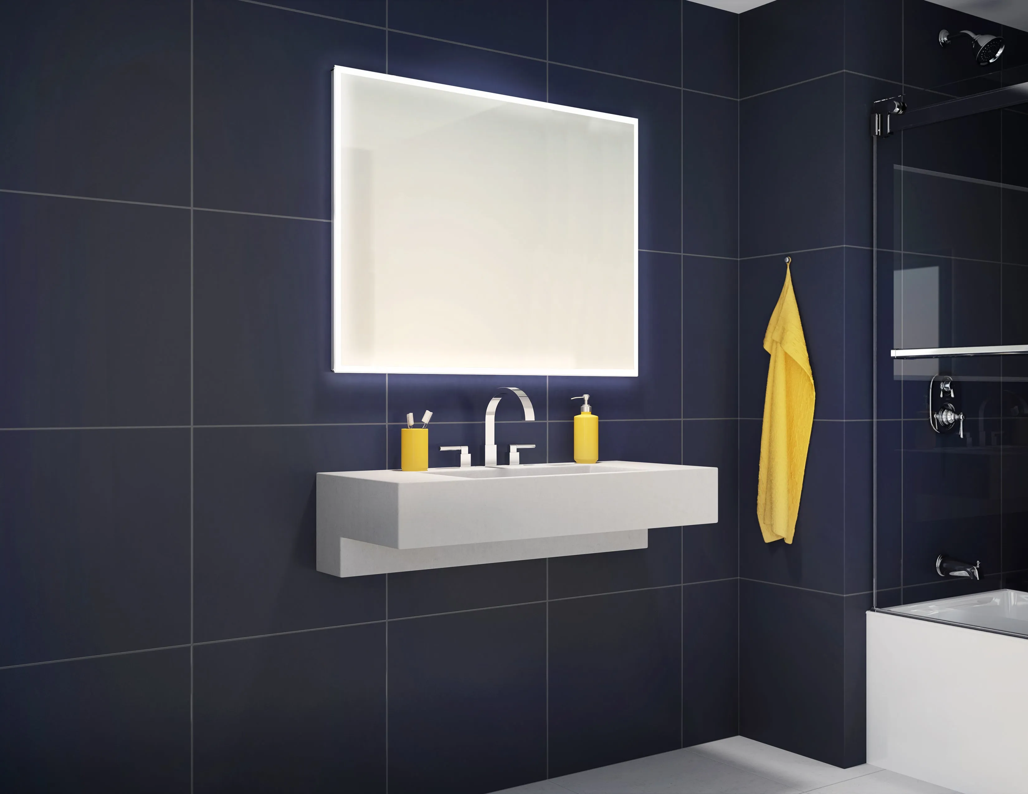 Fleurco Luna Halo LED Lighted Mirror