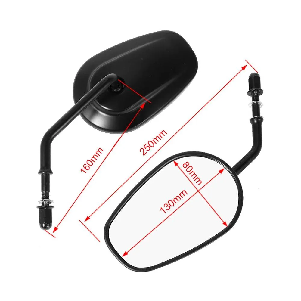 For Harley Dyna Electra Glide Fatboy Iron 883 Road Glide Sportster 883 1200 Softail Motorcycle Rear View Rearview Side Mirrors