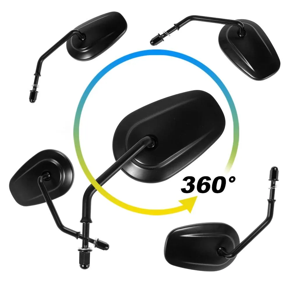 For Harley Dyna Electra Glide Fatboy Iron 883 Road Glide Sportster 883 1200 Softail Motorcycle Rear View Rearview Side Mirrors