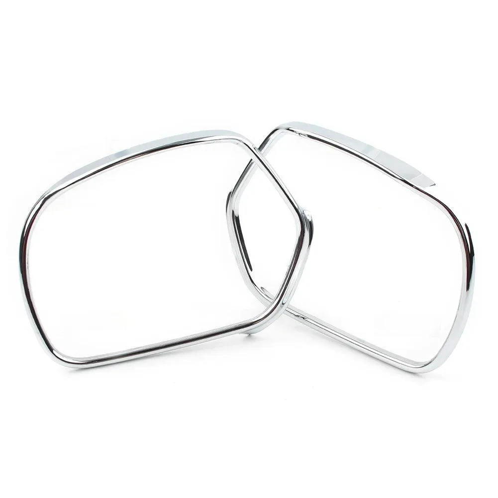 GL 1800 Goldwing Motorcycle Rearview Side Mirror Cover Trim For Honda Goldwing GL1800 2001-2011 Chrome ABS Decoration Parts 2Pcs