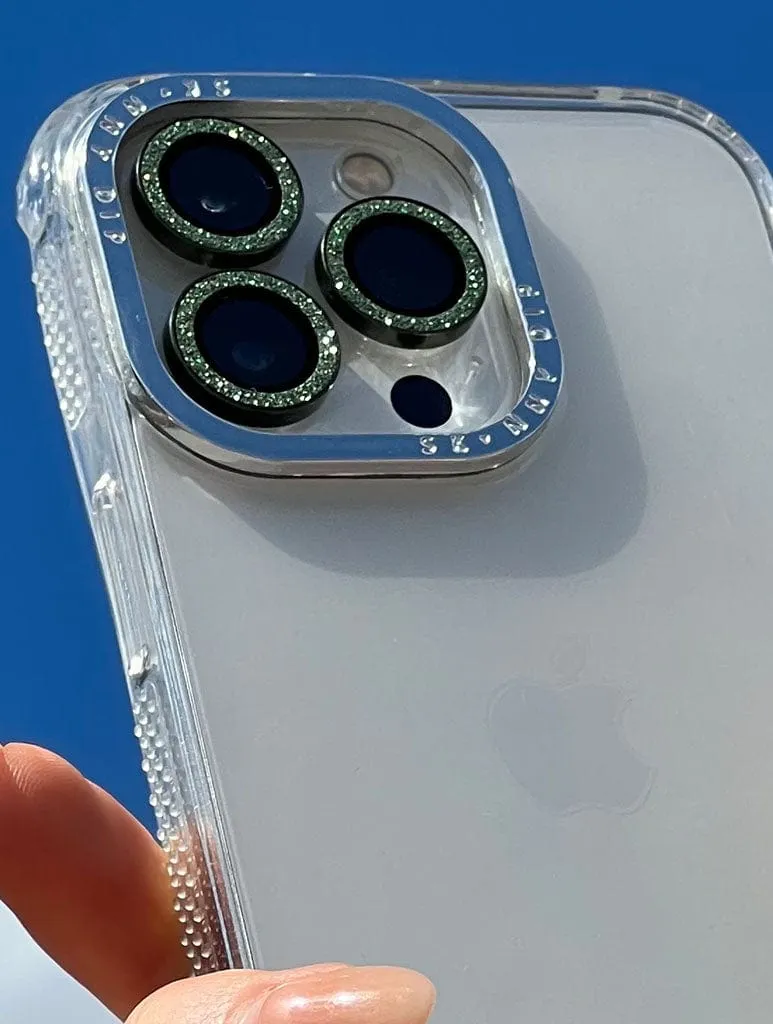 Green Glitter Protective Camera Lens Cover