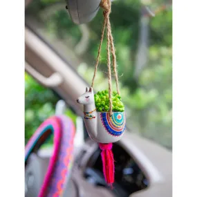 Grey Llama {Natural Life} Hanging Succulent