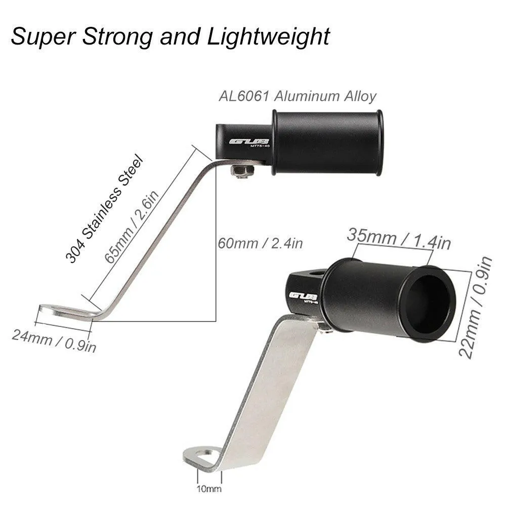 GUB Motorcycle Mirror Mount Holder Handlebar Rearview Mirror Adapter