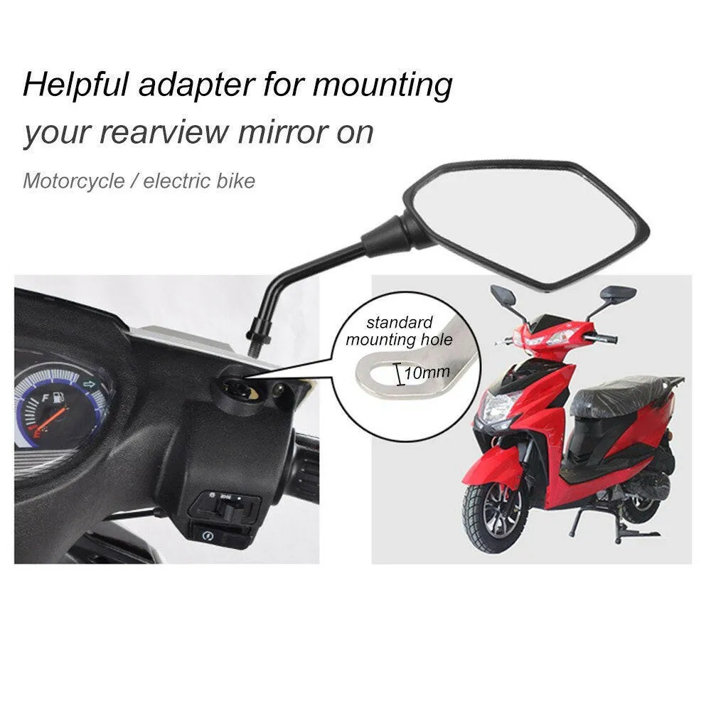 GUB Motorcycle Mirror Mount Holder Handlebar Rearview Mirror Adapter