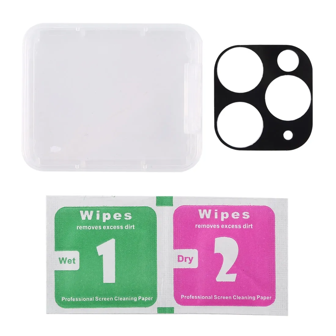 High Quality TPE Rear Camera Lens Protection Film - Black for iPhone 11 Pro Max
