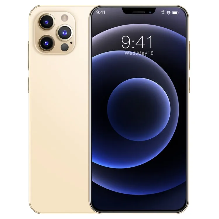 i12 Pro Max Smartphone, 6.3" Notch Display, Face Recognition, Android 6.0, Dual SIM, 1GB RAM, 16GB Storage, 3G Network