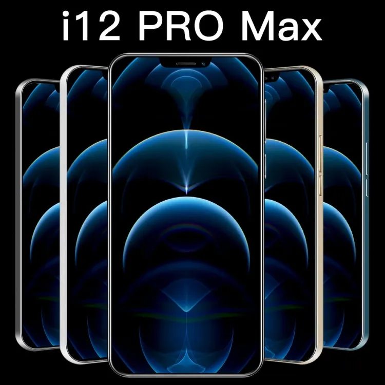 i12 Pro Max Smartphone, 6.3" Notch Display, Face Recognition, Android 6.0, Dual SIM, 1GB RAM, 16GB Storage, 3G Network
