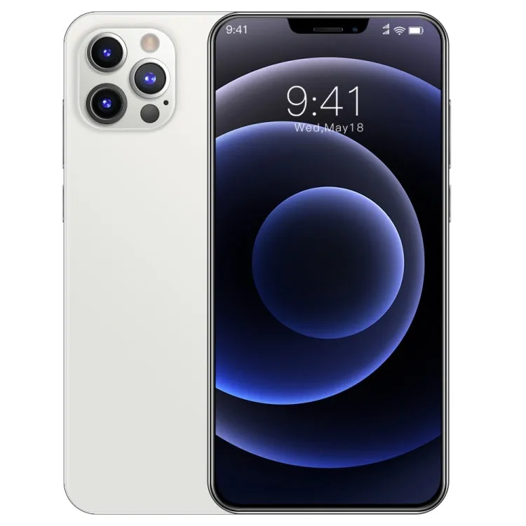 i12 Pro Max Smartphone, 6.3" Notch Display, Face Recognition, Android 6.0, Dual SIM, 1GB RAM, 16GB Storage, 3G Network