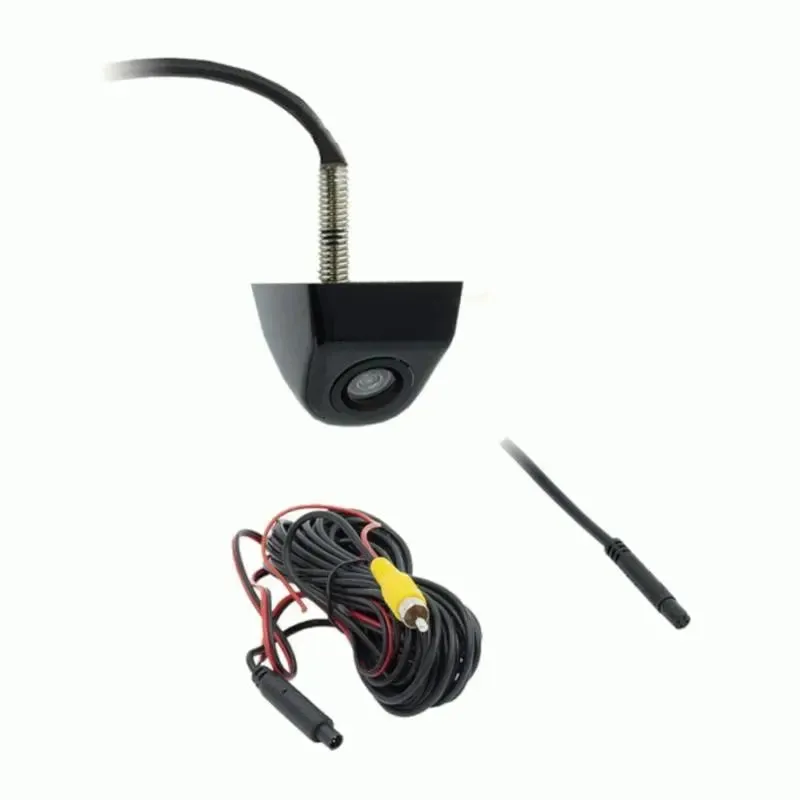 iBeam TE-LPGC Above License Plate Backup Cam w/ Gloss Black Metal Housing