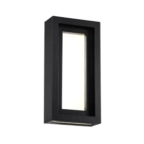 Inset LED Wall Light in Black