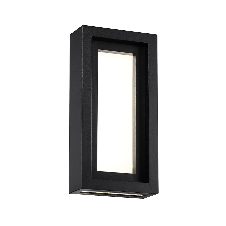 Inset LED Wall Light in Black