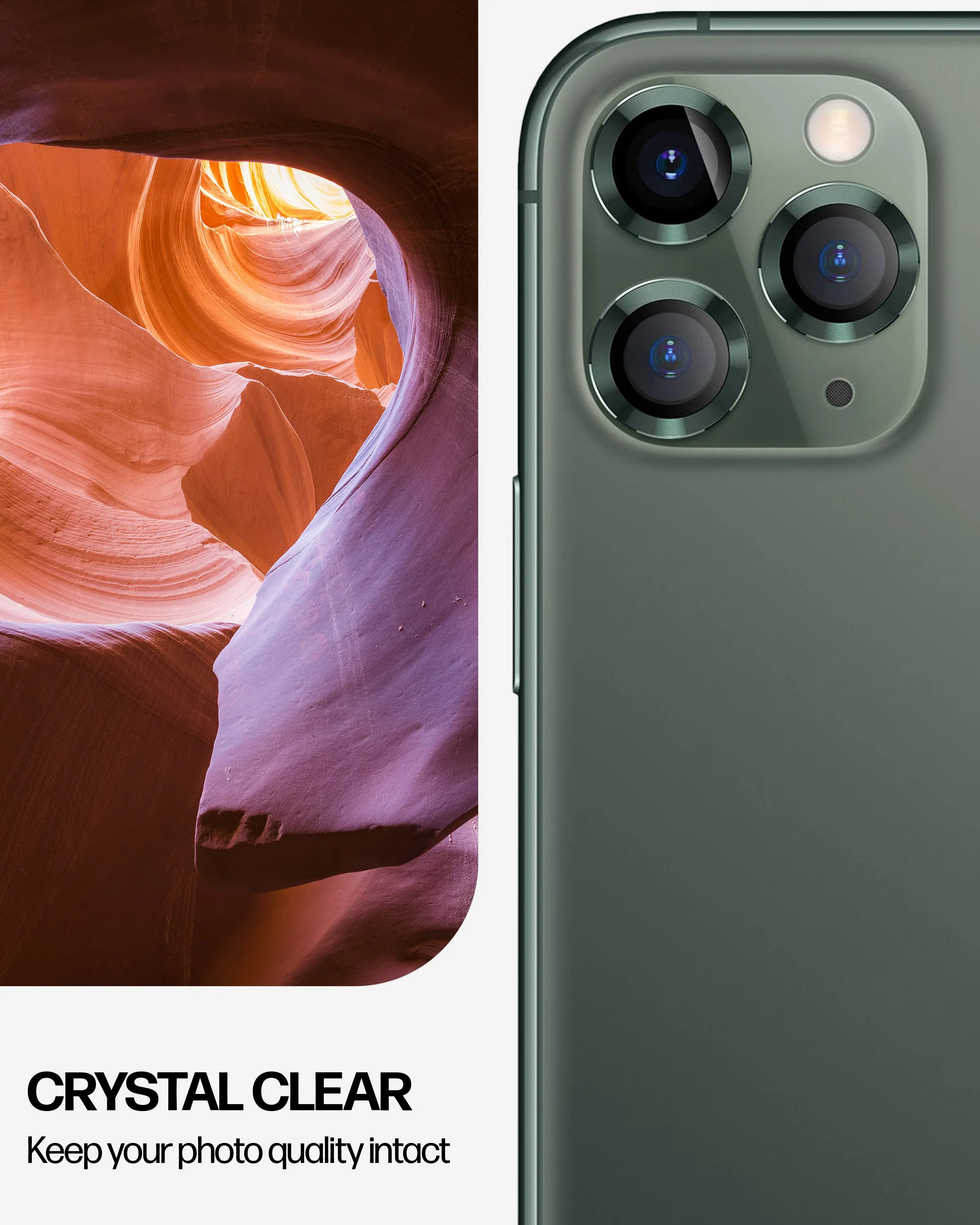 iPhone 11 Pro / 11 Pro Max Tempered Glass Camera Lens Protector [3-Pack]