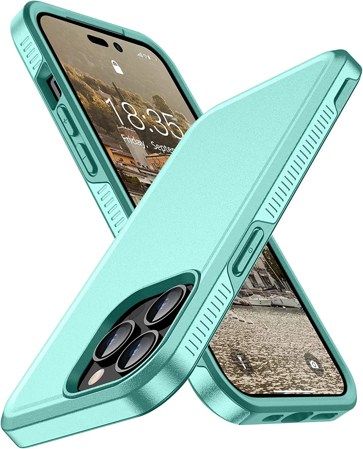 iPhone 14 Pro Max Case Heavy Duty Full-Body Protection Case Black