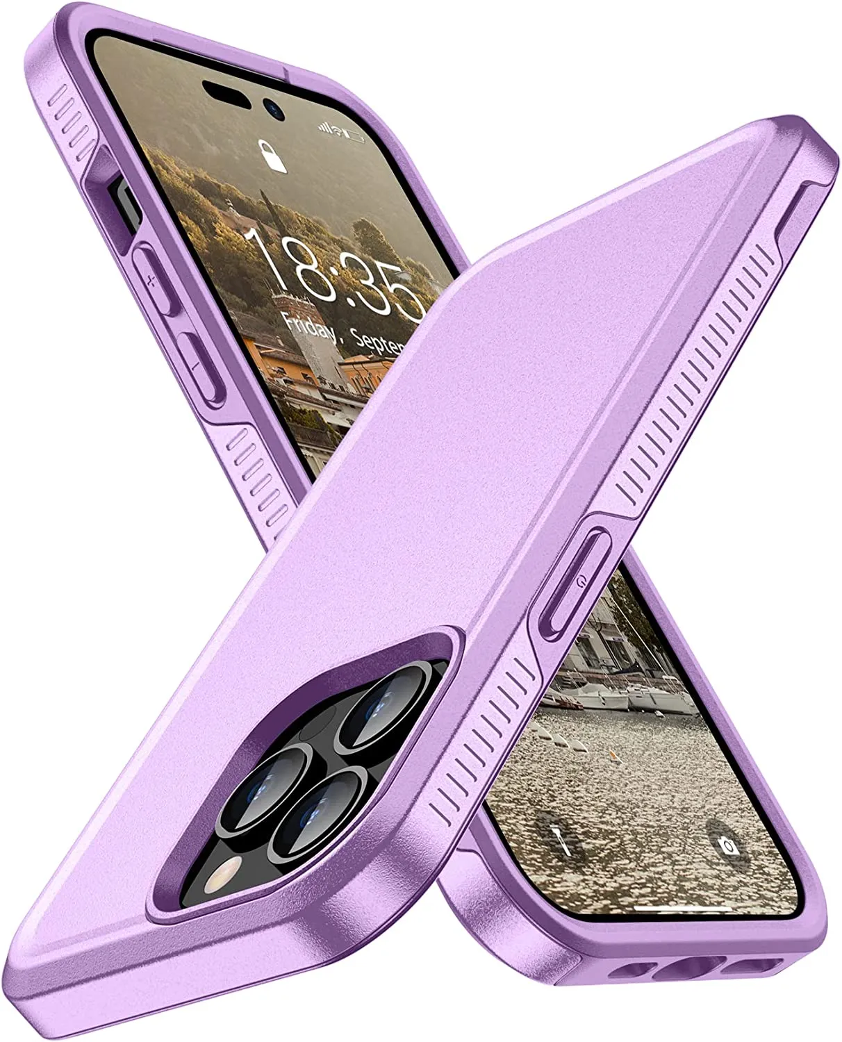 iPhone 14 Pro Max Case Heavy Duty Full-Body Protection Case Black
