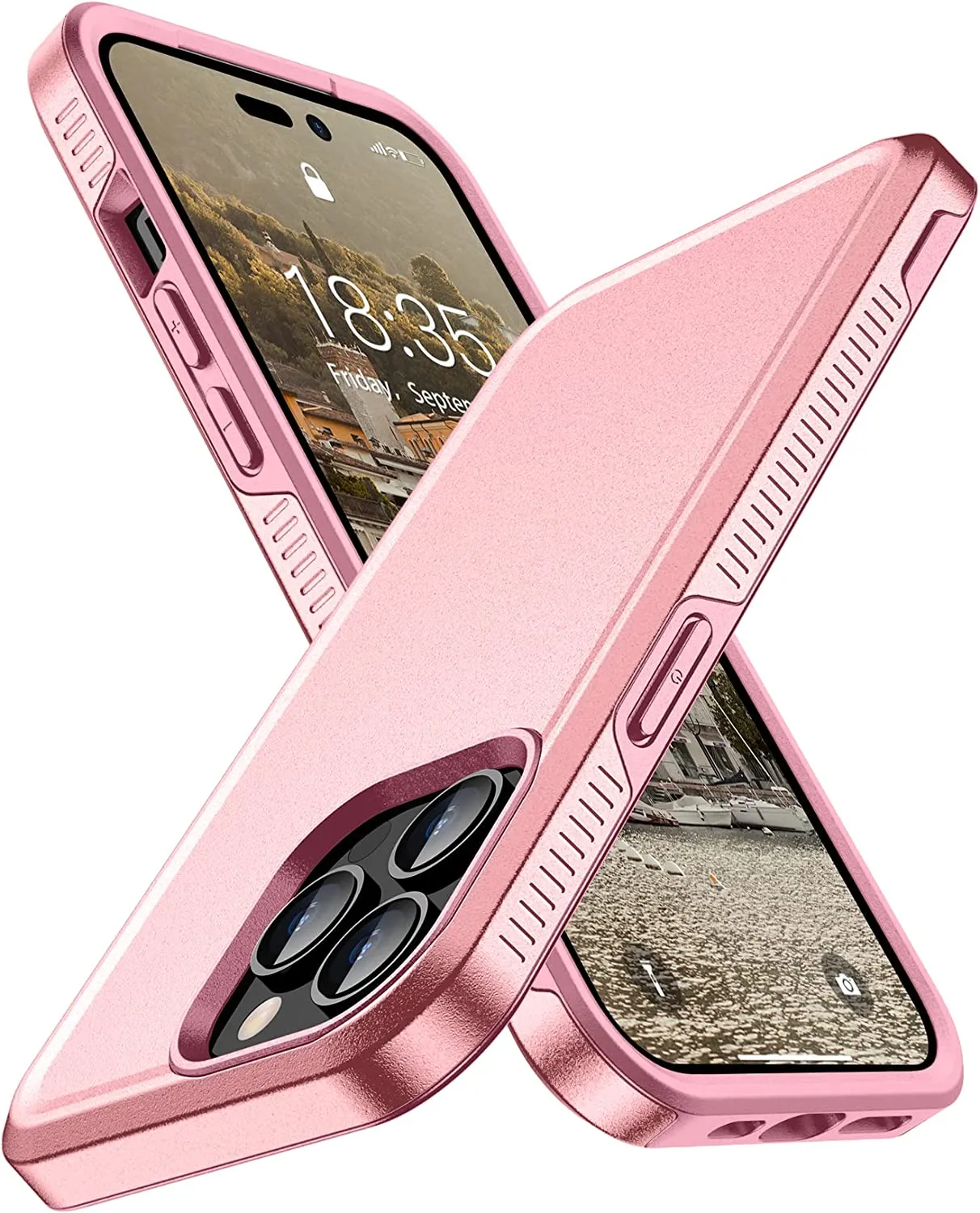 iPhone 14 Pro Max Case Heavy Duty Full-Body Protection Case Black