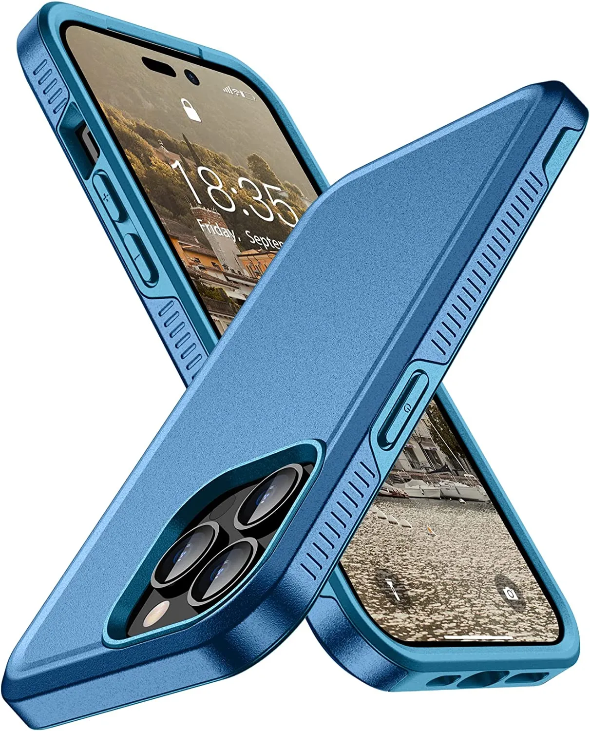 iPhone 14 Pro Max Case Heavy Duty Full-Body Protection Case Black