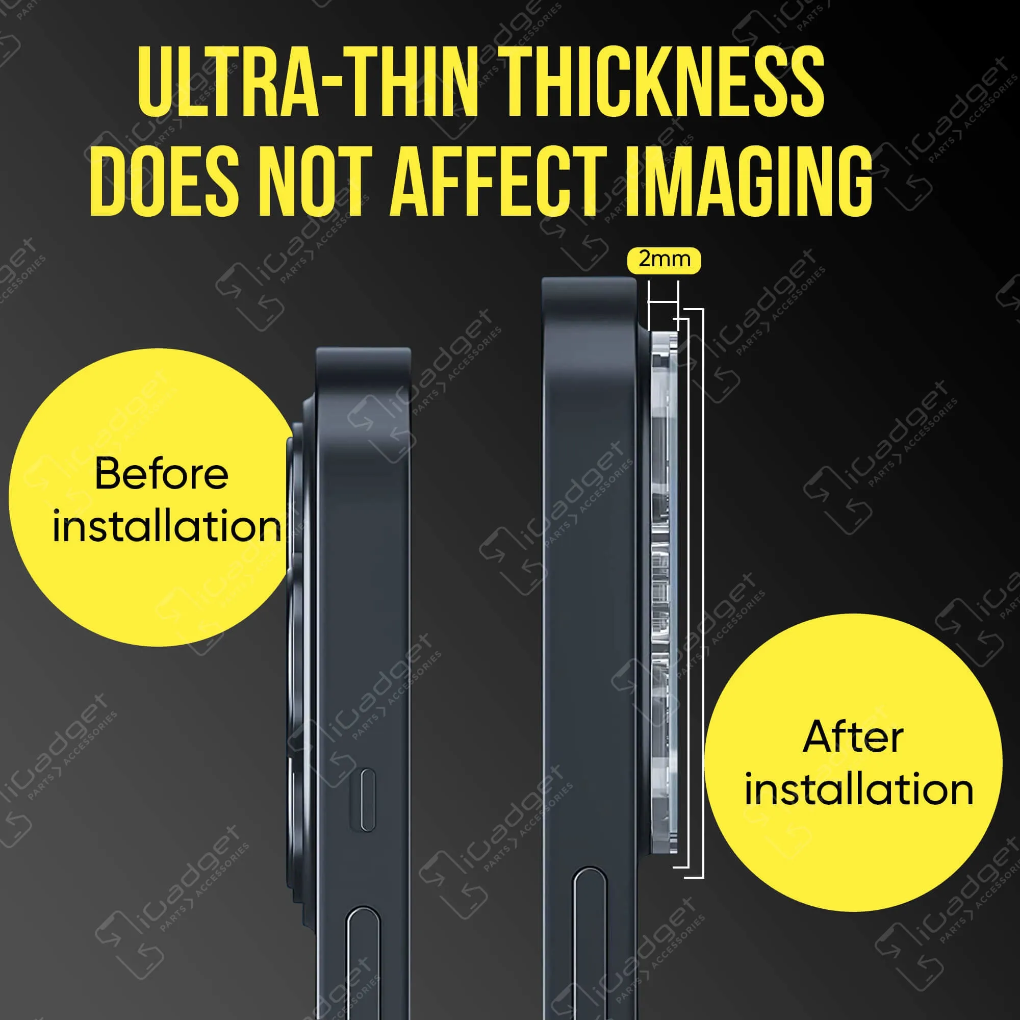 iPhone 14/iPhone 14 Plus Tempered Glass Camera Lens Cover Protector