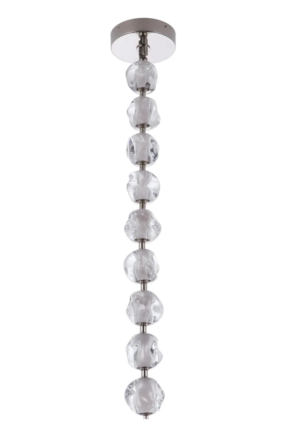 Jackie LED Pendant in Polished Nickel