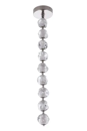 Jackie LED Pendant in Polished Nickel
