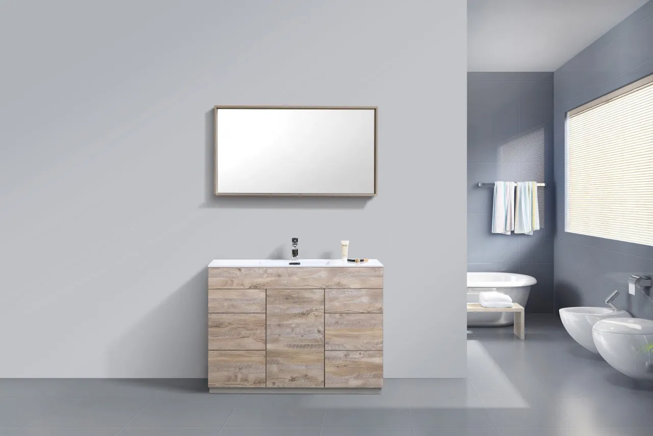 KFM48" Nature Wood , Floor Standing Modern Bathroom Vanity