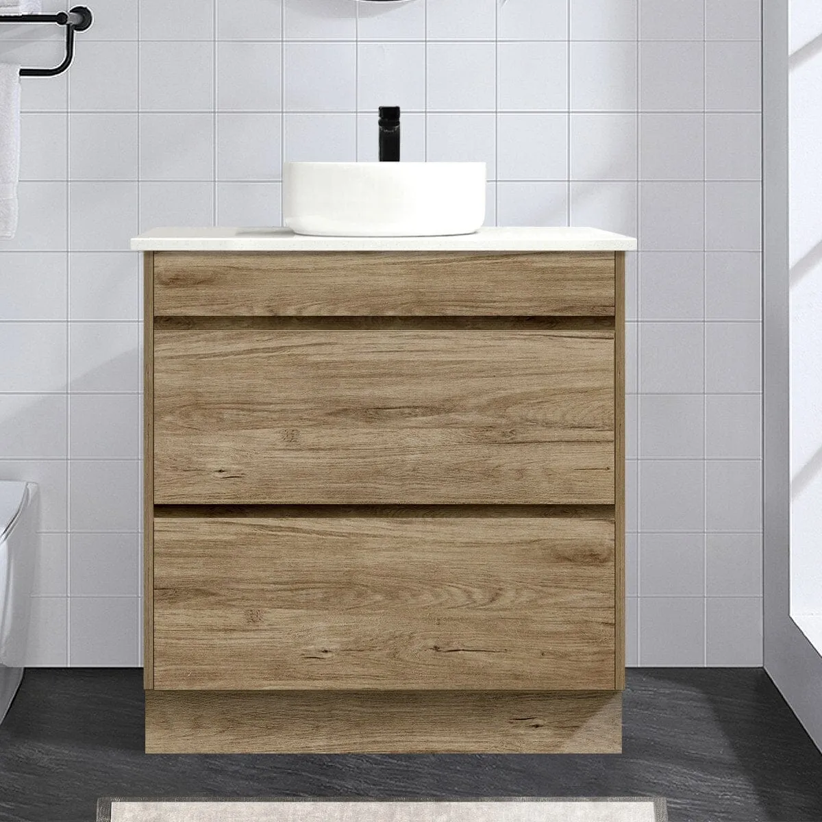 Kingston 750mm Bathroom Vanity   Bliss Stone Top