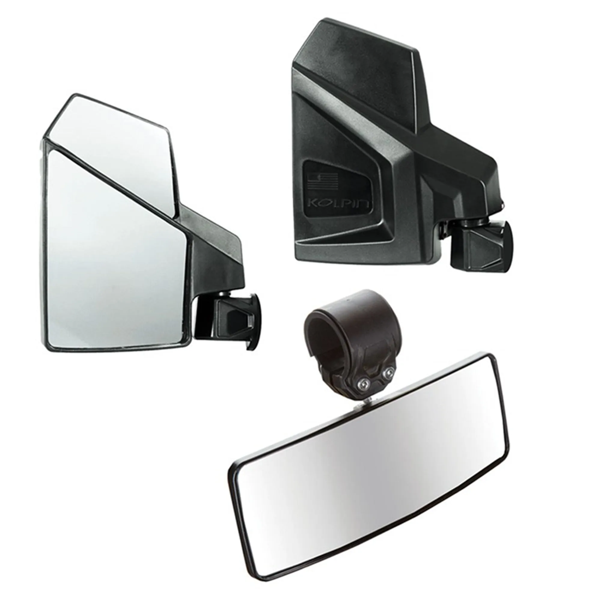 Kolpin 98312 UTV SIDE AND REAR MIRROR COMBO
