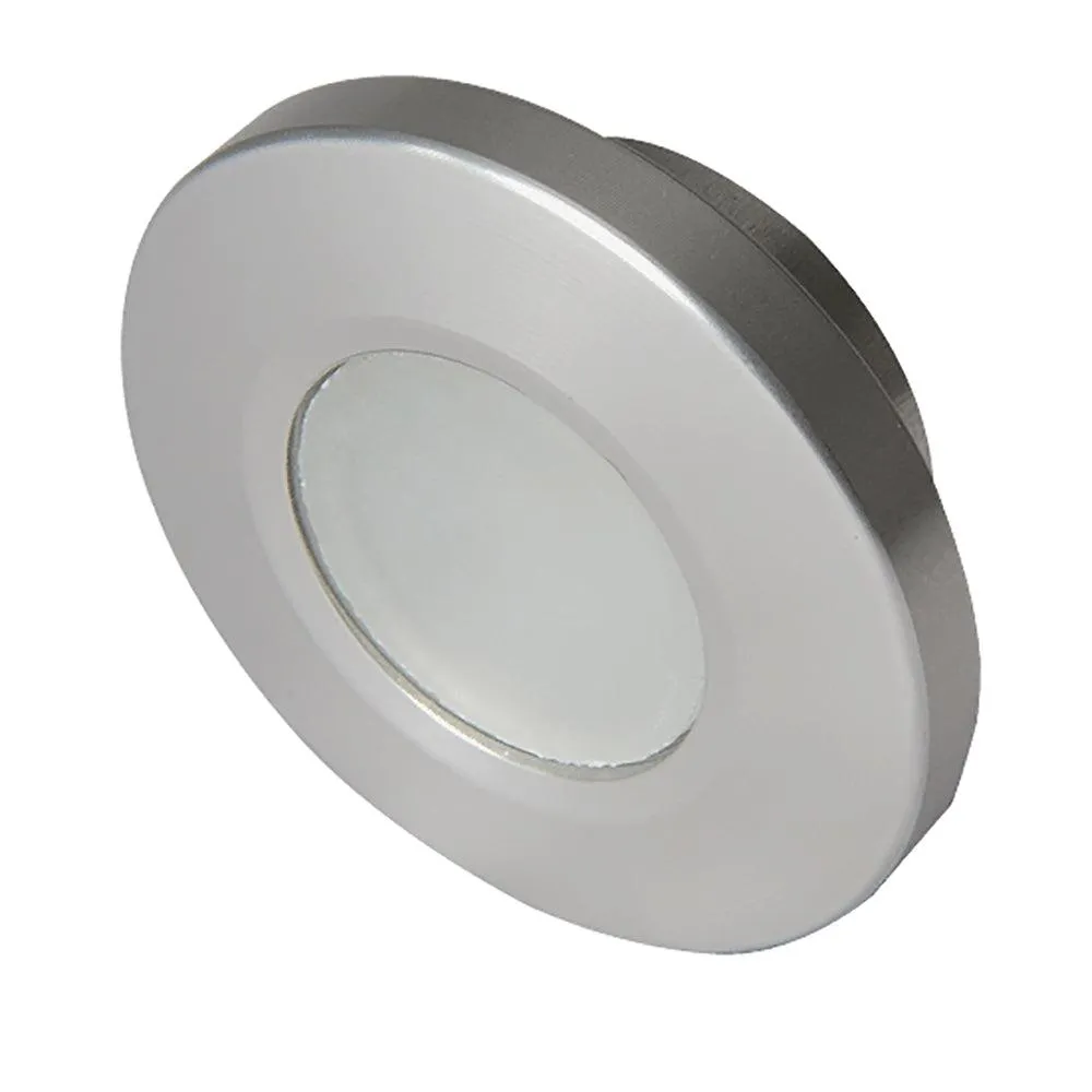 Lumitec Orbit - Flush Mount Down Light - Brushed Finish - 4-Color White/Red/Blue/Purple Non-Dimming [112500]