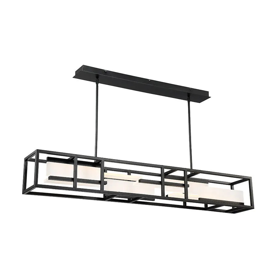 Memory LED Linear Pendant in Black
