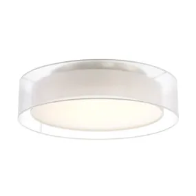 Metropolis LED Semi Flush Mount in Brushed Nickel