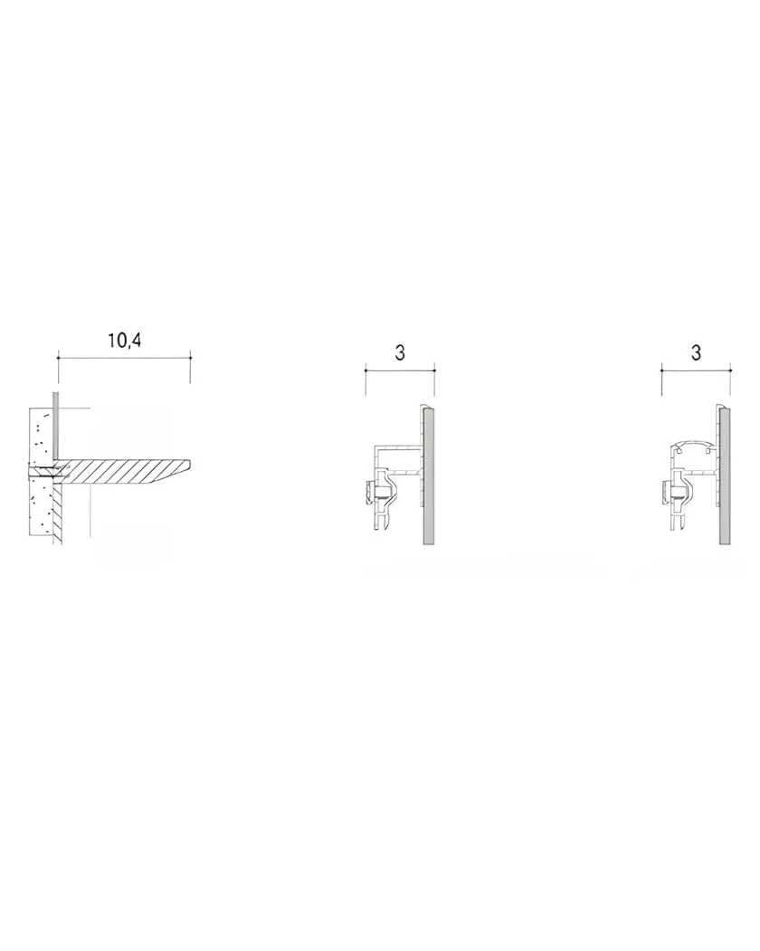 MIRA Luxury an�vadya - Floating Shelf Mirror with Back LED Light and Motion Sensor