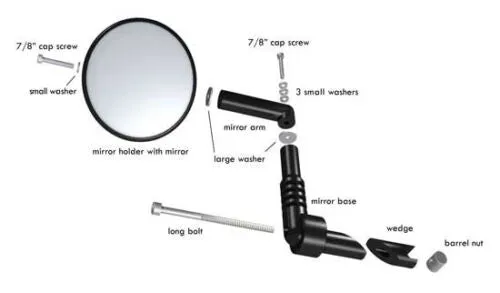 Mirrycle Mountain Handlebar Bar End Mirror
