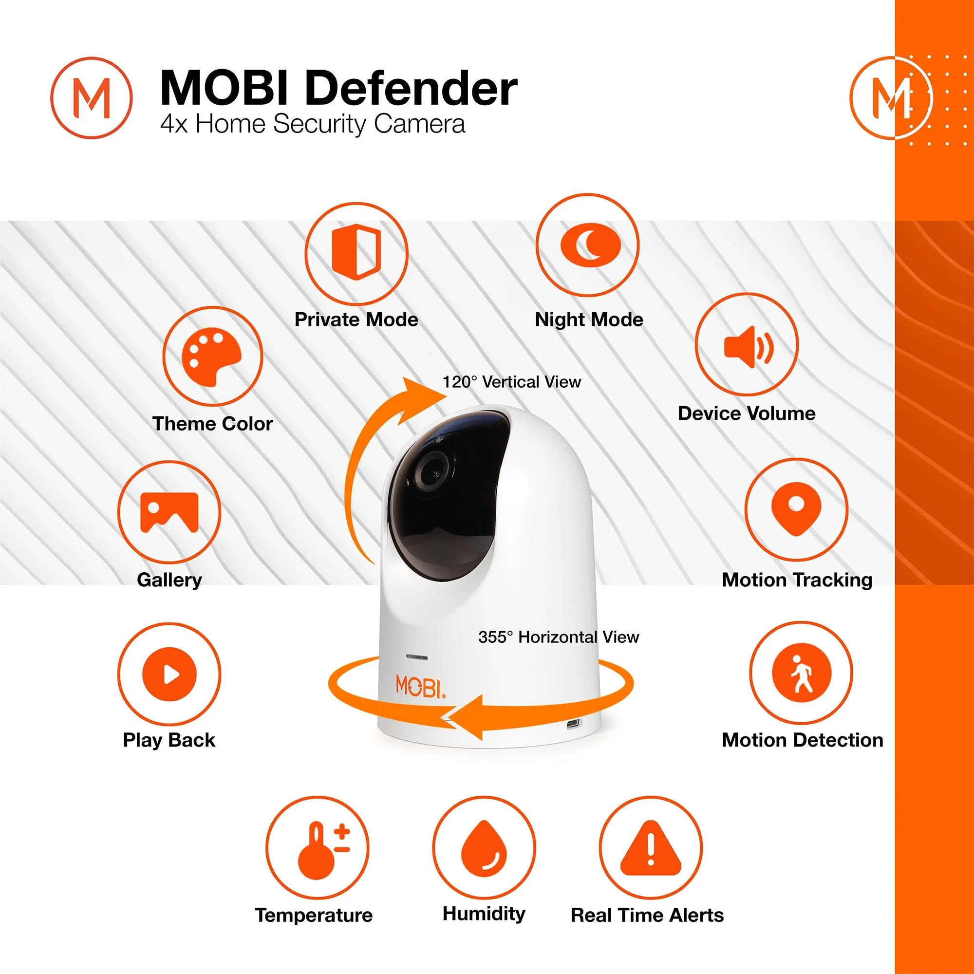 MOBI Defender - 4 Pack Smart Home Security Cameras