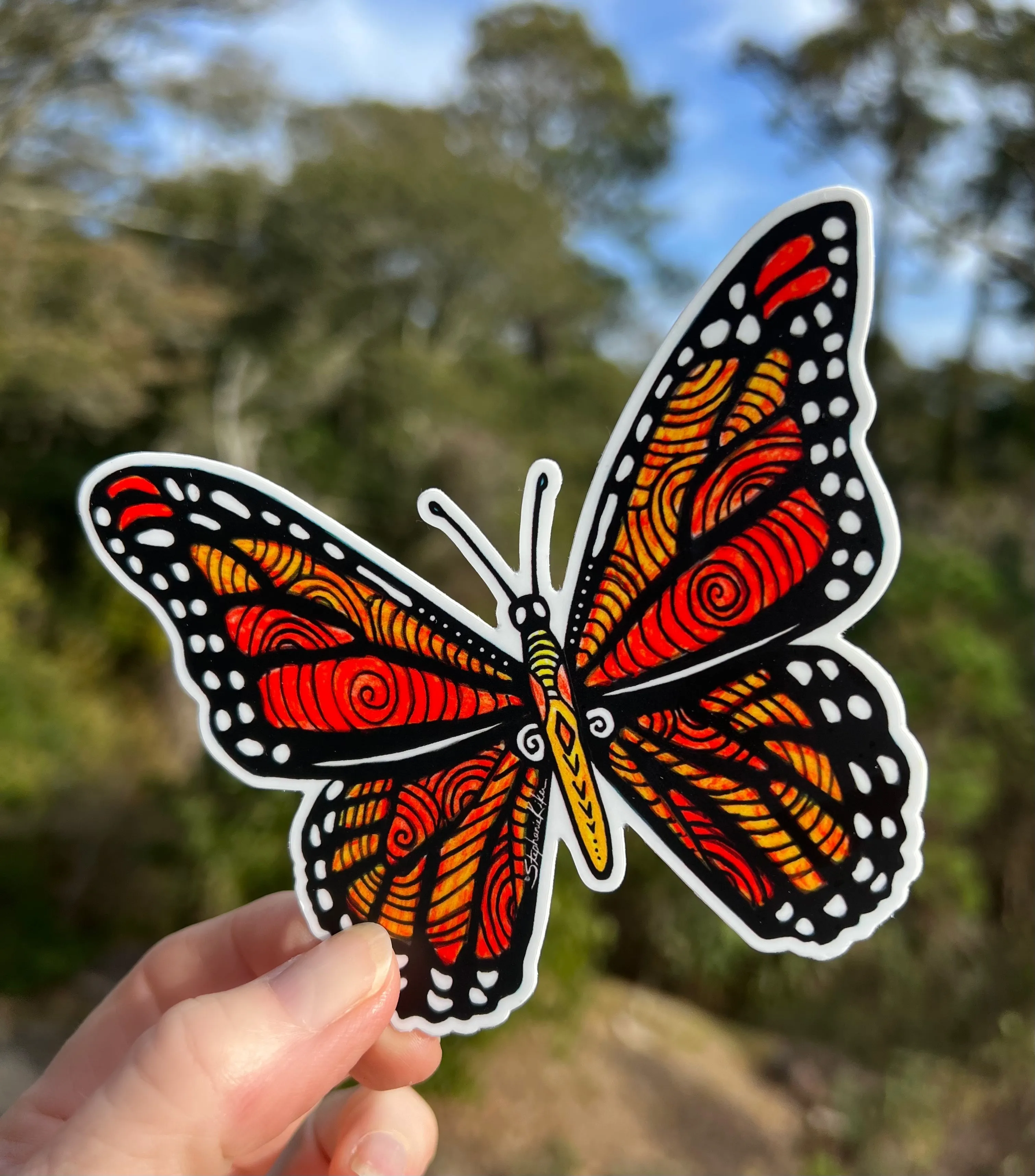 Monarch Butterfly Sticker