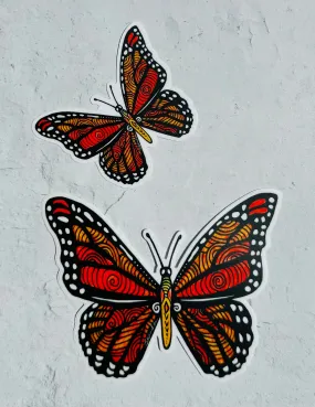 Monarch Butterfly Sticker