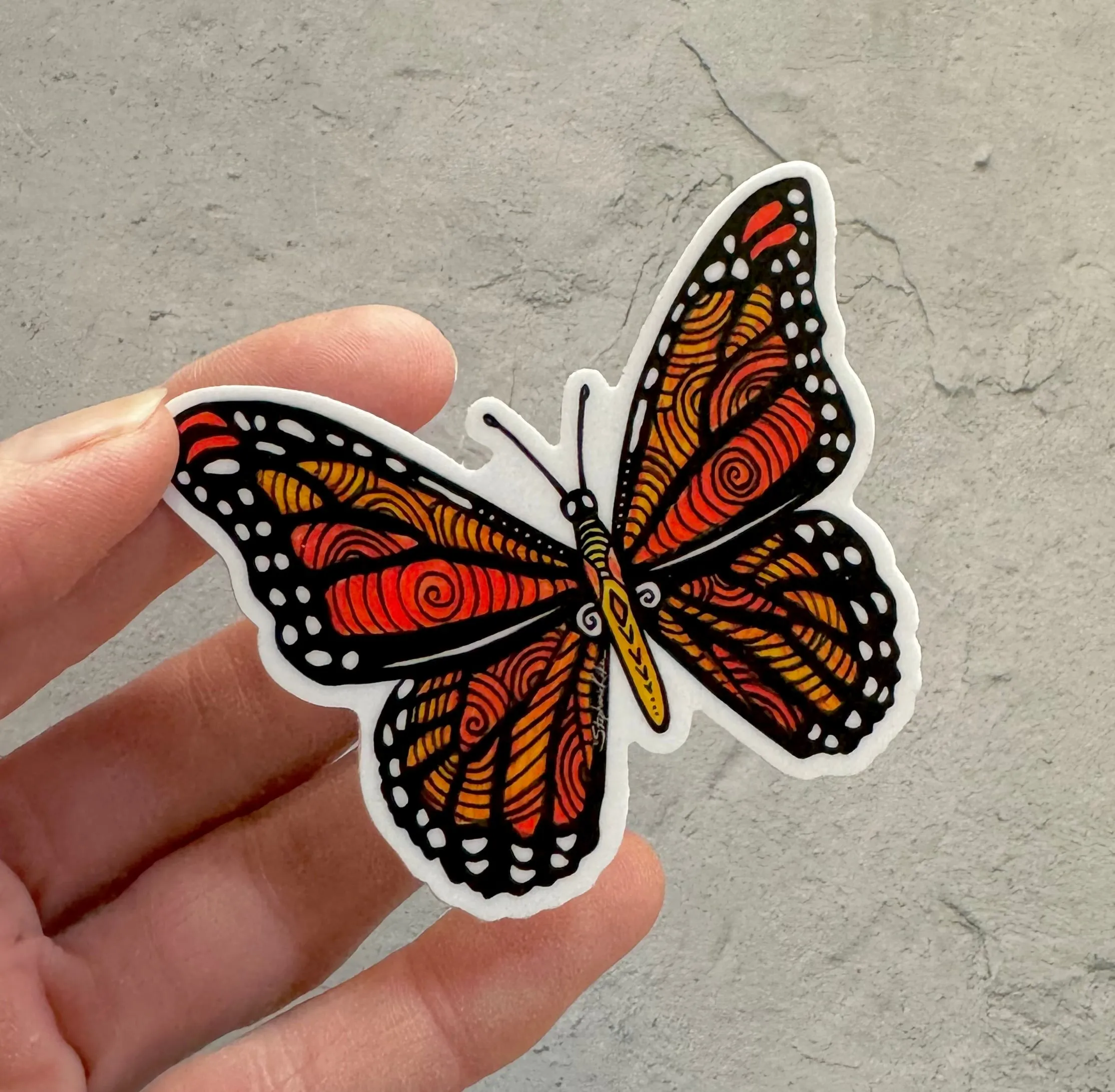 Monarch Butterfly Sticker