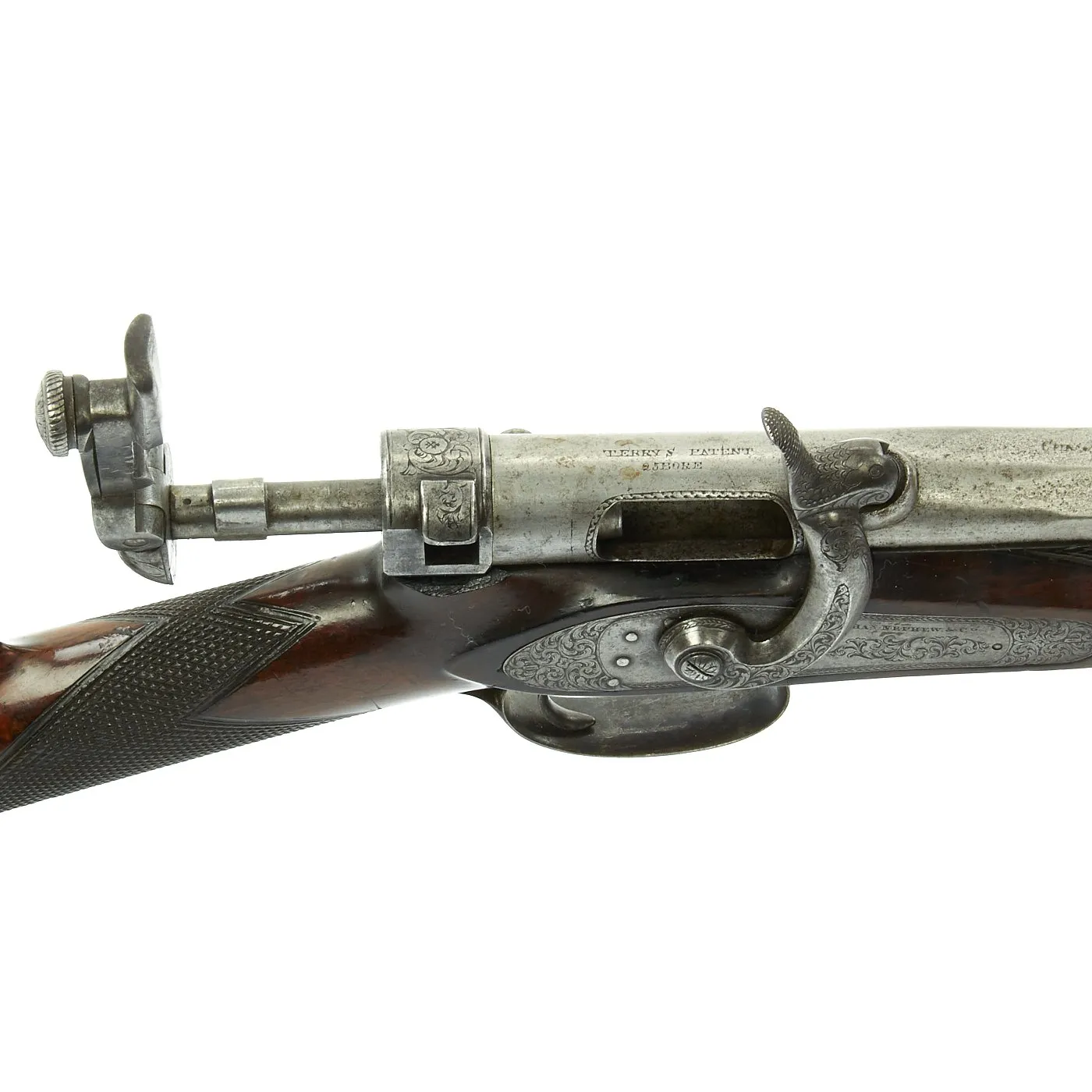 Original British Terry's Patent Sporting Rifle made by Charles Nephew & Co. for Nepalese Royalty
