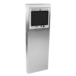 PEDESTAL 184TOW-MVI-002-304 54" Stainless Pedestal - KeyCom Bolt Flush