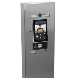 PEDESTAL MX-SS-7F 54" Stainless Pedestal - ButterflyMX 7" Recessed Video Intercom