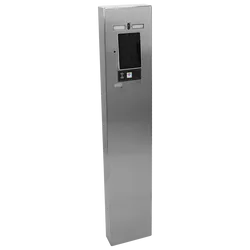 PEDESTAL MX-SS-7F 54" Stainless Pedestal - ButterflyMX 7" Recessed Video Intercom