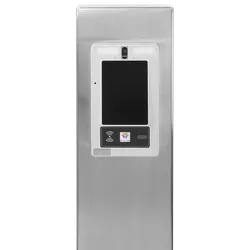 PEDESTAL MX-SS-7S 54" Stainless Pedestal - ButterflyMX 7" Surface Video Intercom