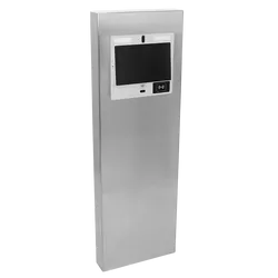 PEDESTAL PRO MX-SS-12F 54" Stainless Pedestal - ButterflyMX 11.6" Recessed Video Intercom