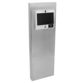 PEDESTAL PRO MX-SS-12S 54" Stainless Pedestal - ButterflyMX 11.6" Surface Video Intercom