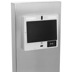 PEDESTAL PRO MX-SS-12S 54" Stainless Pedestal - ButterflyMX 11.6" Surface Video Intercom