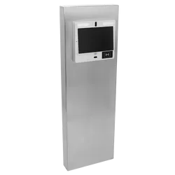 PEDESTAL PRO MX-SS-12S 54" Stainless Pedestal - ButterflyMX 11.6" Surface Video Intercom