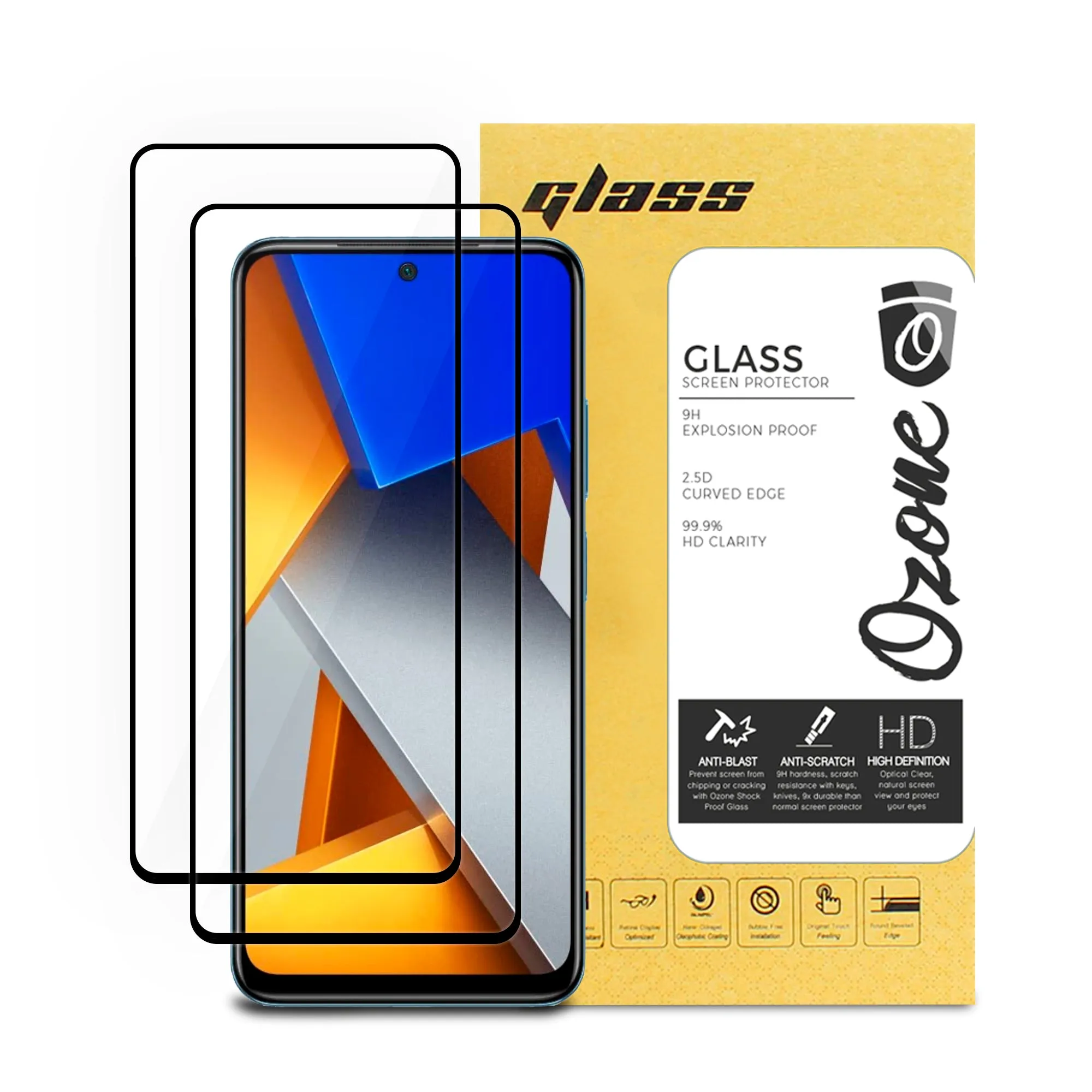 Poco M4 Pro Screen Protectors | Tempered Glass | Pack of 2